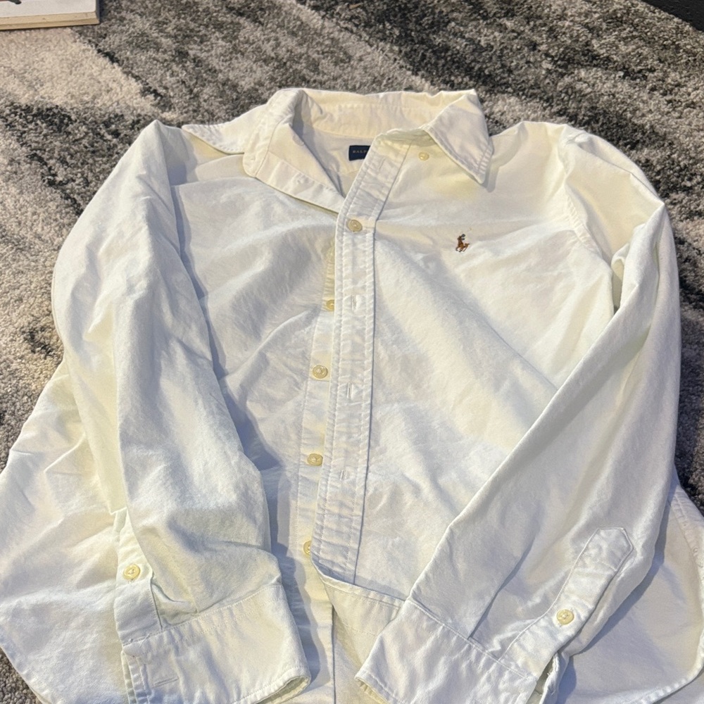 Ralph Lauren Cream Button-Up Shirt